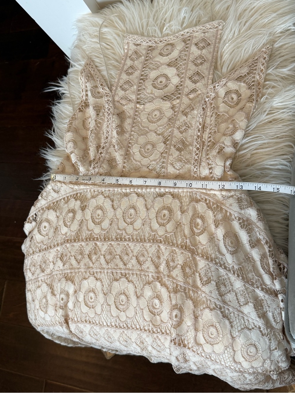 Free People Just Like Honey crochet Lace Dress - size 6 - Picture 10 of 11